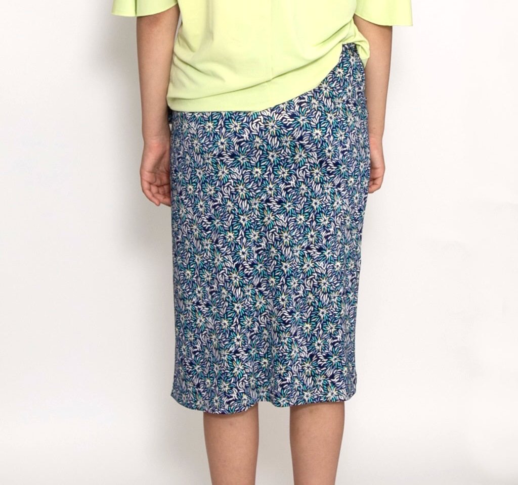 Floral Greens Wrap Skirt