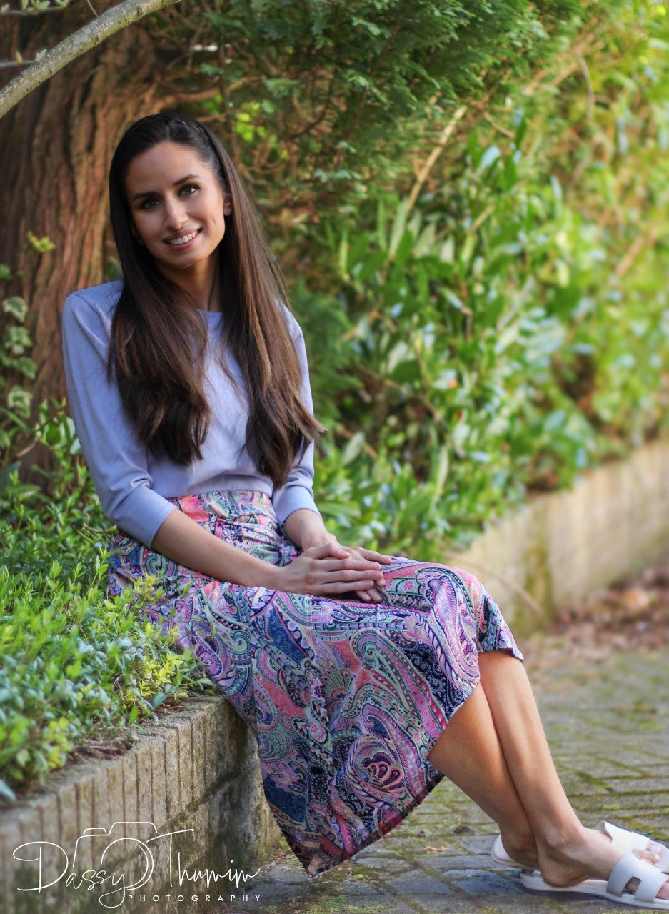 Pale Blue Fitted Top