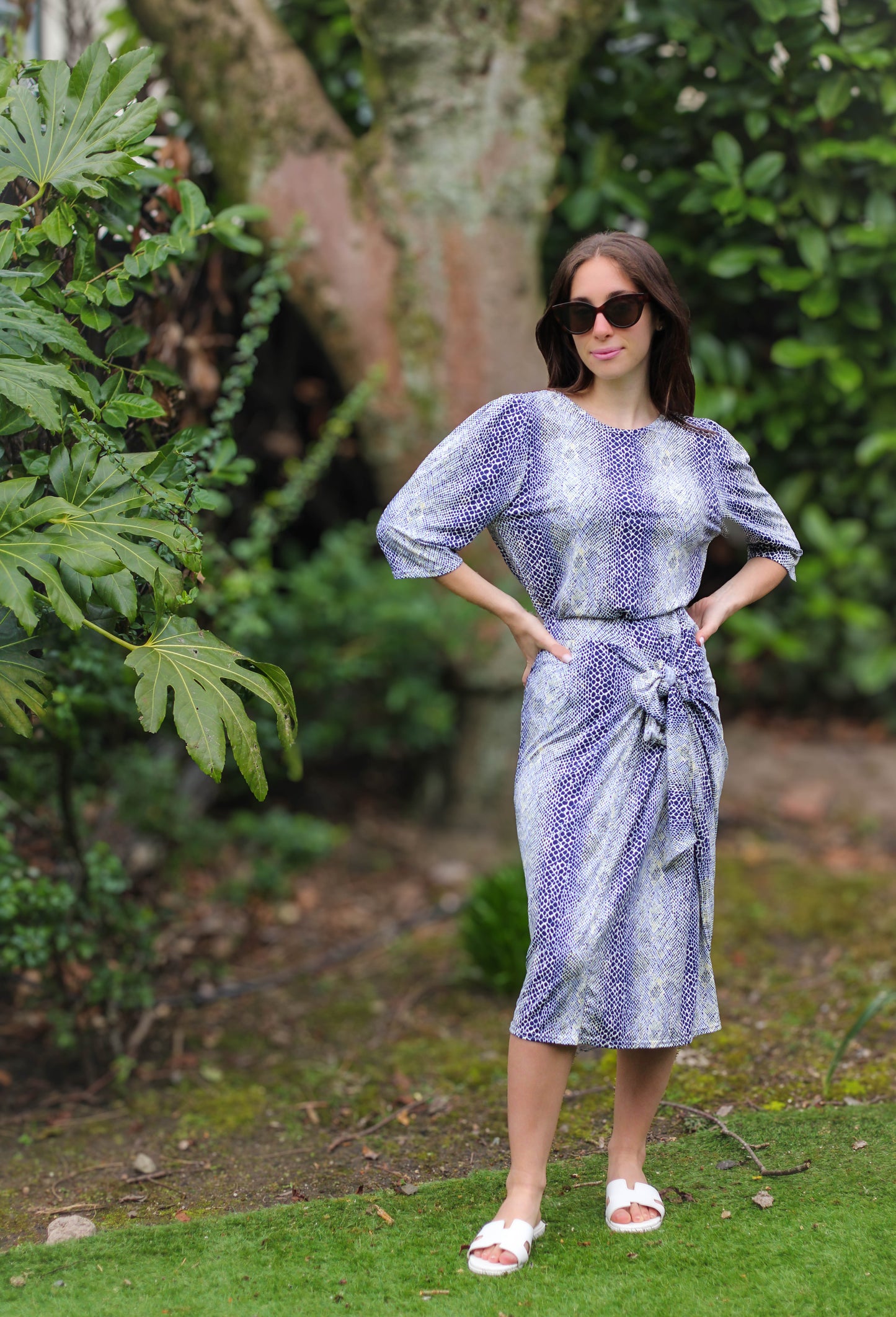 Crock Blue Wrap Skirt