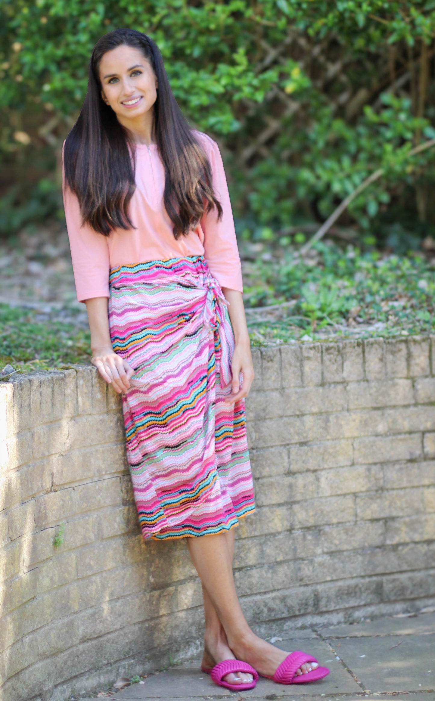 Light Pink Zipper Top