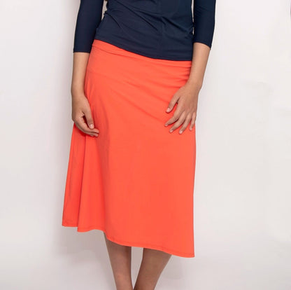 Orange A-Line Skirt