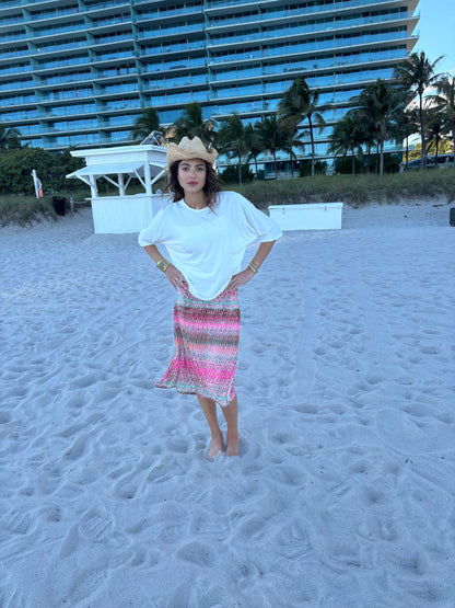 Light Pink A-Line Skirt