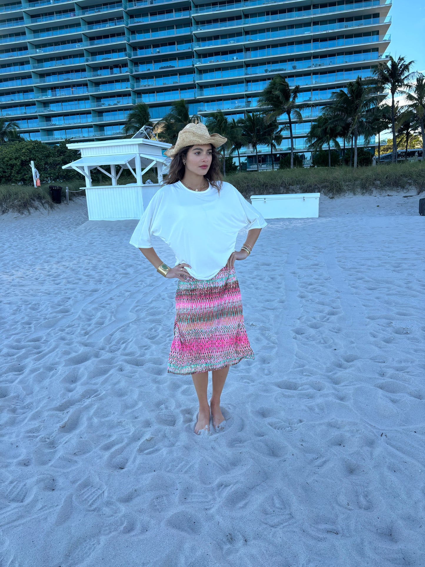 Light Pink A-Line Skirt