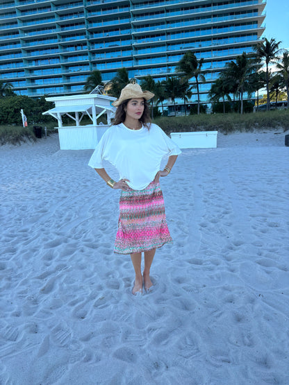 Light Pink A-Line Skirt