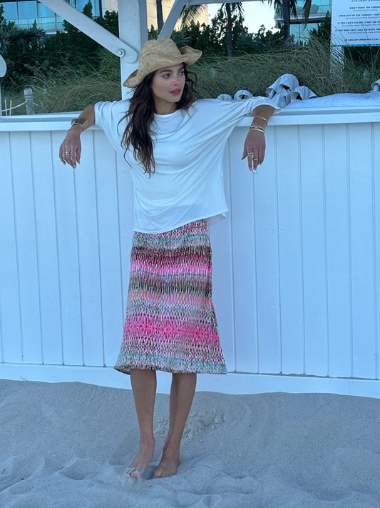 Light Pink A-Line Skirt