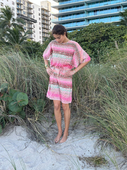 Hot pink short Dress