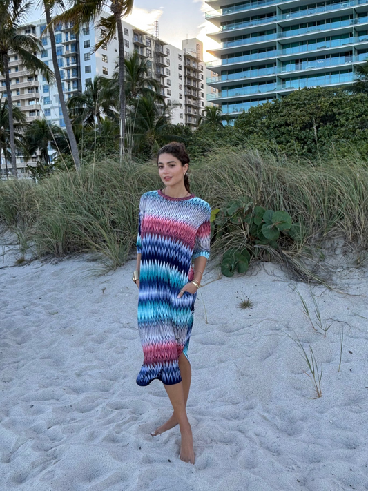 Sunset Blue Dress