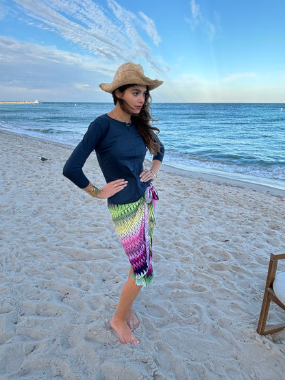 Multi Colour Wrap Skirt