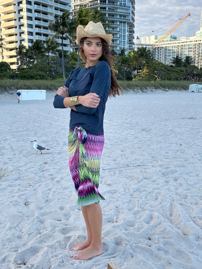 Multi Colour Wrap Skirt