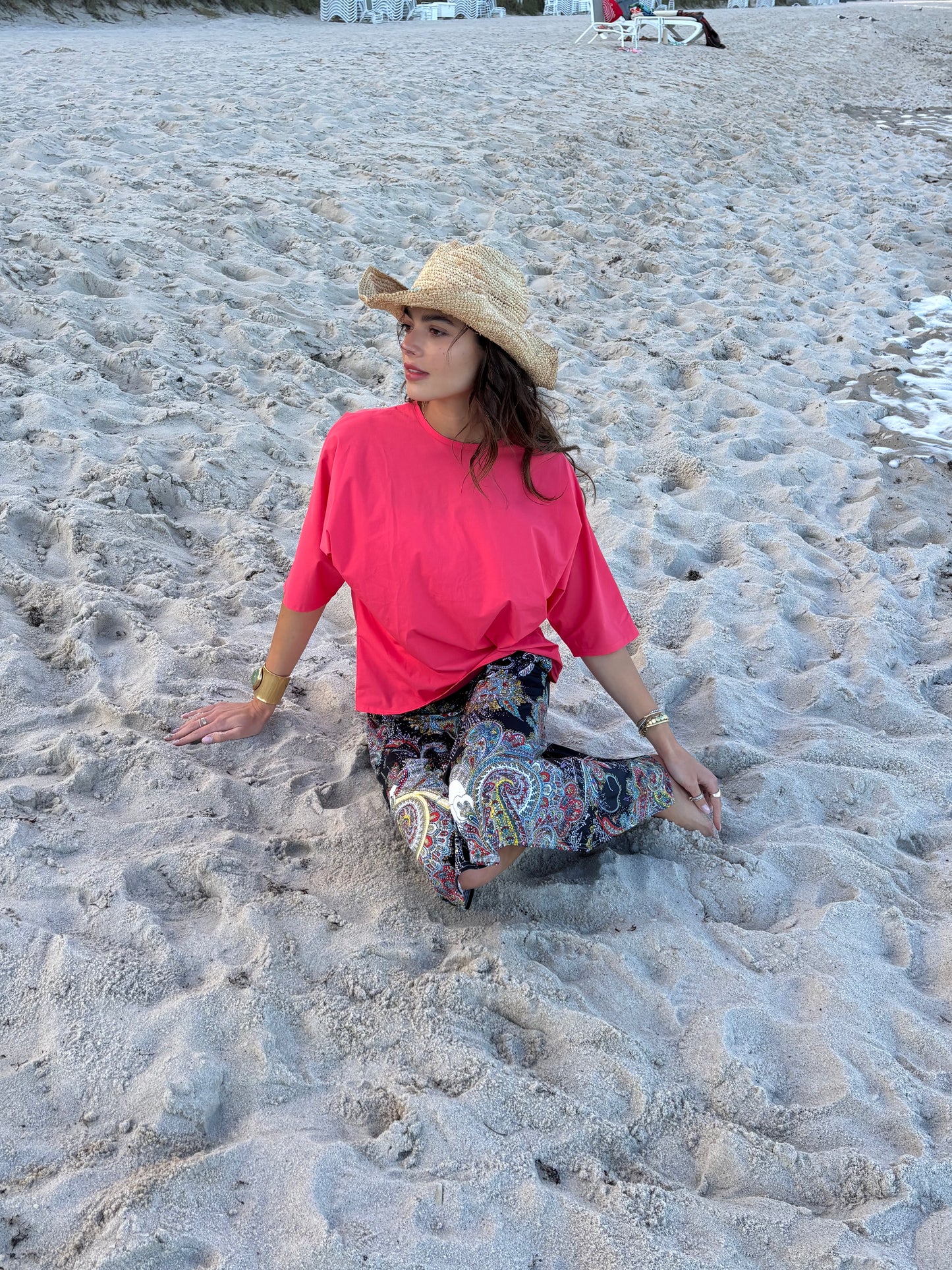 Midnight Paisley A-Line Skirt