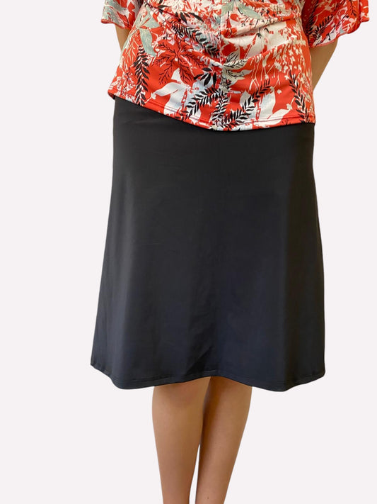 Navy A-Line Skirt